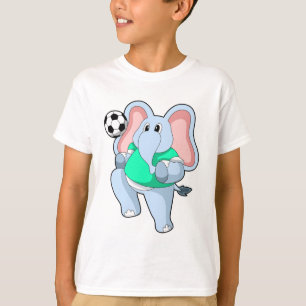 Elephant as Soccer player with Soccer.PNG T-Shirt
