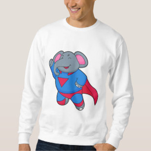 Elephant as Superhero Sweatshirt