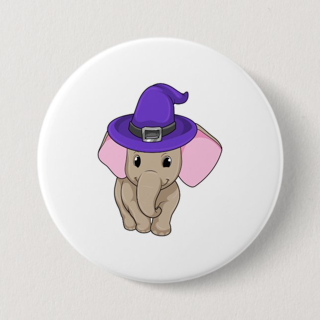 Elephant as Wizard Button (Front)