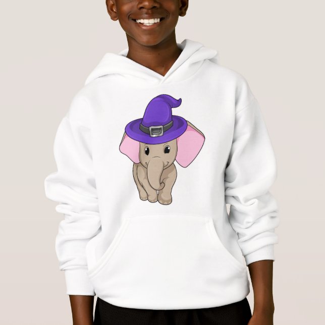 Elephant as Wizard Hoodie (Front)