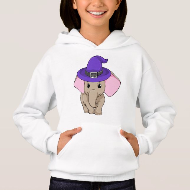 Elephant as Wizard Hoodie (Front)