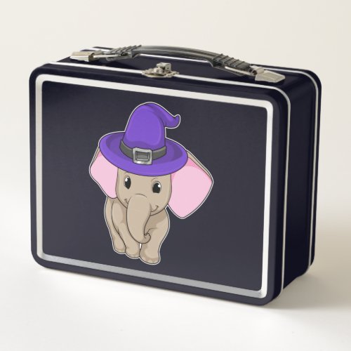 Elephant as Wizard Metal Lunch Box