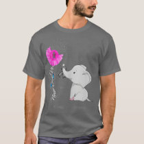 Elephant Asthma Awareness Asthma Ribbon  T-Shirt