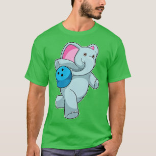 Elephant at Bowling with Bowling ball 1 T-Shirt