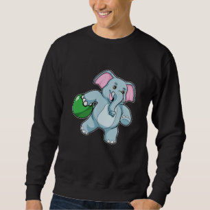 Elephant at Bowling with Bowling ball Sweatshirt