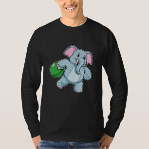 Elephant at Bowling with Bowling ball T-Shirt