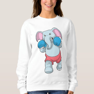 Elephant at Boxing with Boxing gloves Sweatshirt