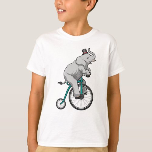 Elephant at Circus with Bicycle T_Shirt