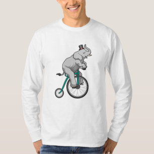 Elephant at Circus with Bicycle T-Shirt