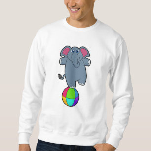 Elephant at Circus with Circus ball Sweatshirt