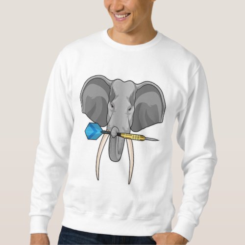 Elephant at Darts with Dart Sweatshirt