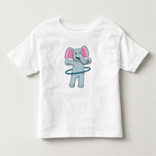 Elephant at Fitness with Fitness tires Toddler T_shirt