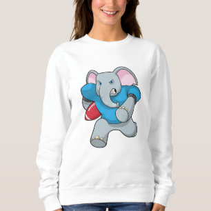 Elephant at Football with Equipment Sweatshirt