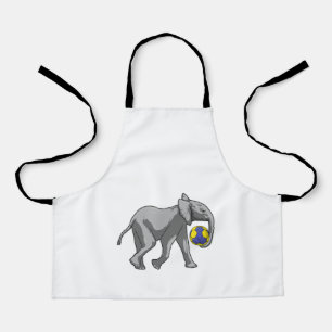 Elephant at Handball Sports Apron