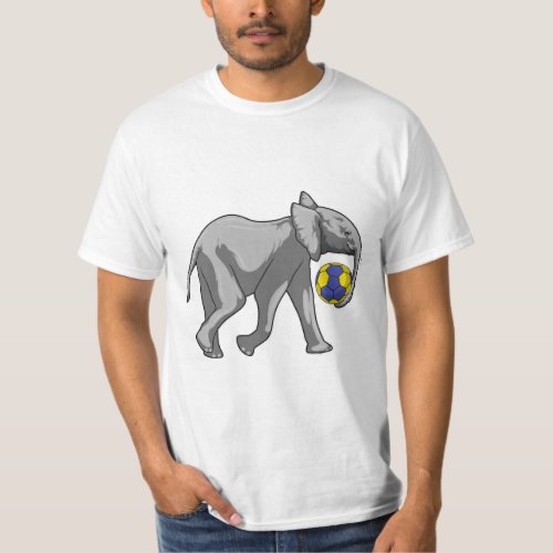 Elephant at Handball Sports T_Shirt
