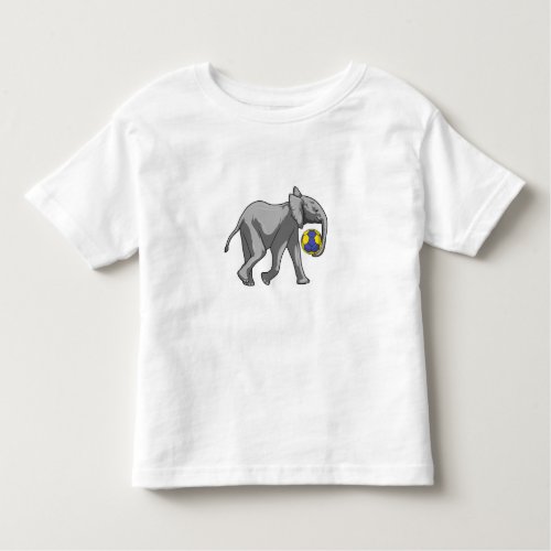 Elephant at Handball Sports Toddler T_shirt