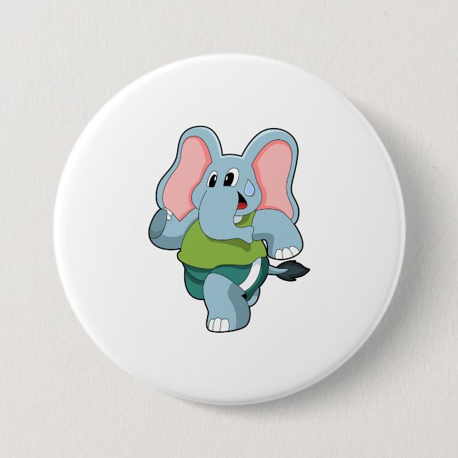 Elephant at Running Button (Front)