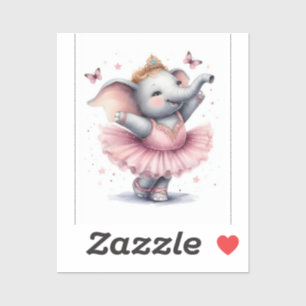 Elephant at the ballet sticker