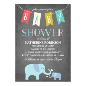 Elephant Baby | Baby Shower Invitation