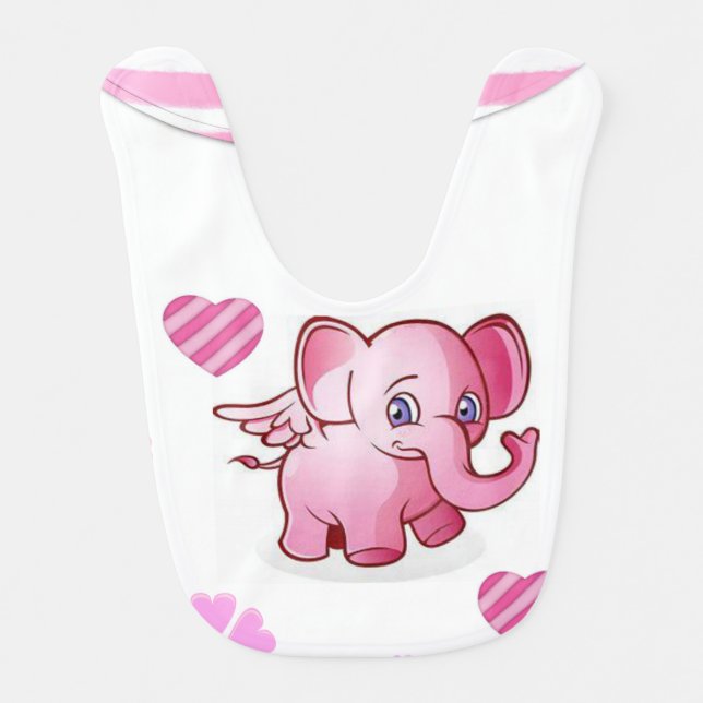 Elephant Baby Bib (Front)