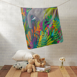 Elephant baby blanket