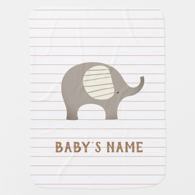 Elephant baby blanket (Front)