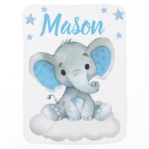 Elephant Baby Blankets Star Blue Name Elephant Baby Blankets Star Blue Name