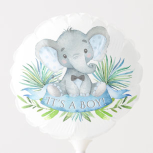 Elephant Baby Boy Shower Balloon