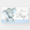 Elephant Baby Boy Shower Banners