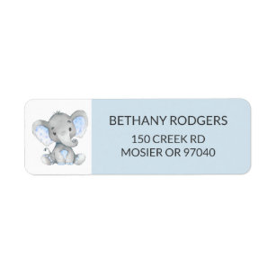 Baby Shower Return Address Labels | Zazzle
