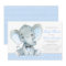 Elephant Baby Boy Shower Invitations