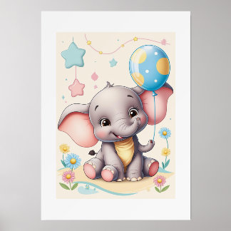 Elephant Baby | cute | wall art | Animal Holder