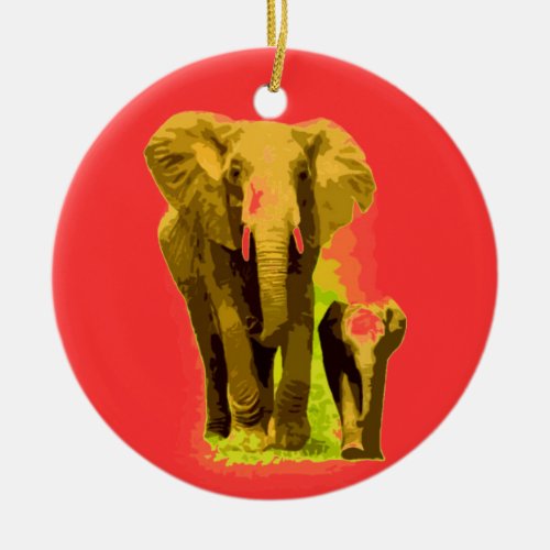 Elephant  Baby Elephant Christmas Ornaments