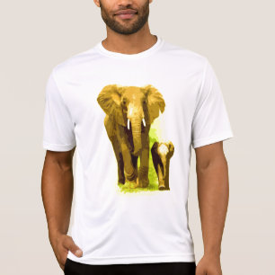 Elephant & Baby Elephant Walking T-Shirt