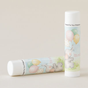 Elephant Baby Girl Lip Balm Favors