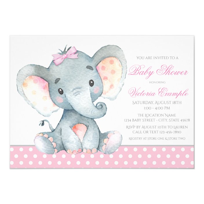 zazzle baby girl shower invitations