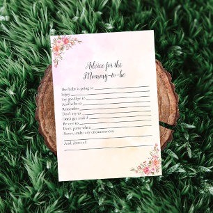 Elephant Baby Shower Advice For Mommy Invitation