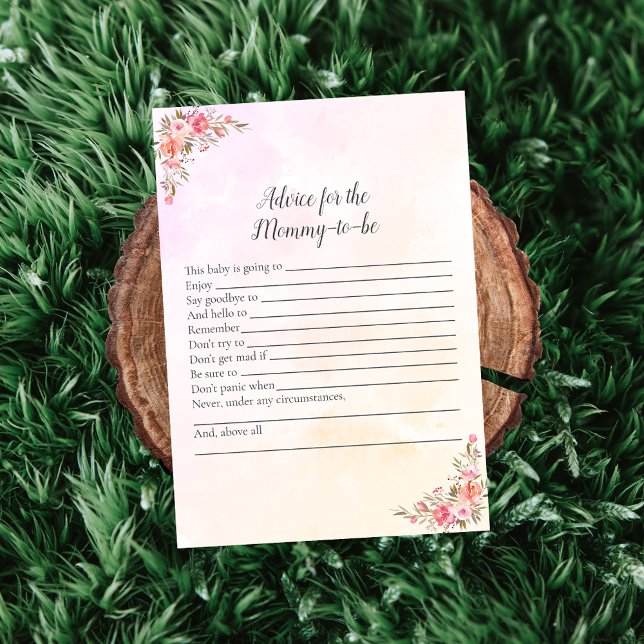 Elephant Baby Shower Advice For Mommy Invitation (Creator Uploaded)