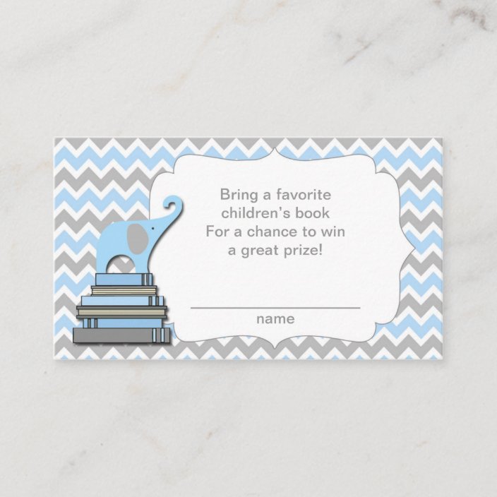 baby shower book raffle tickets