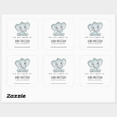 Elephant Baby Shower Bookplate | Zazzle