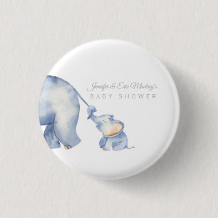 Elephant Baby Shower Button