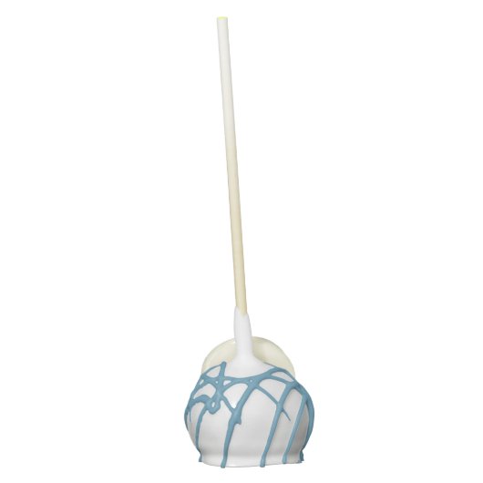 Elephant Baby Shower Cake Pops | Blue Gray Chevron (Back)