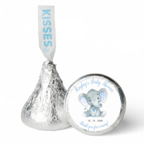 Elephant Baby Shower Candy Hershey's Kisses Favors