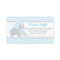 Elephant Baby Shower Diaper Raffle Ticket Blue