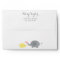 Elephant Baby Shower Envelope Yellow Gray Chevron
