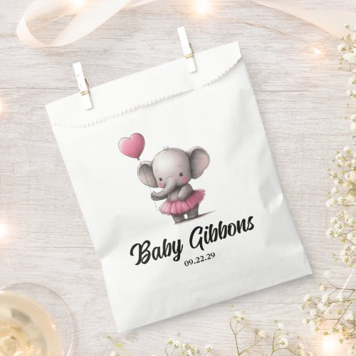 Elephant Baby Shower Favor Bag