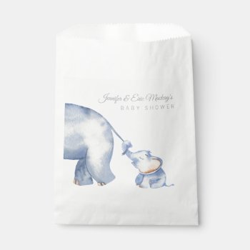 Elephant Baby Shower Favor Bag by MetroEvents at Zazzle
