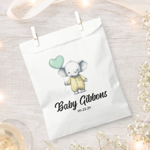 Elephant Baby Shower Favor Bag