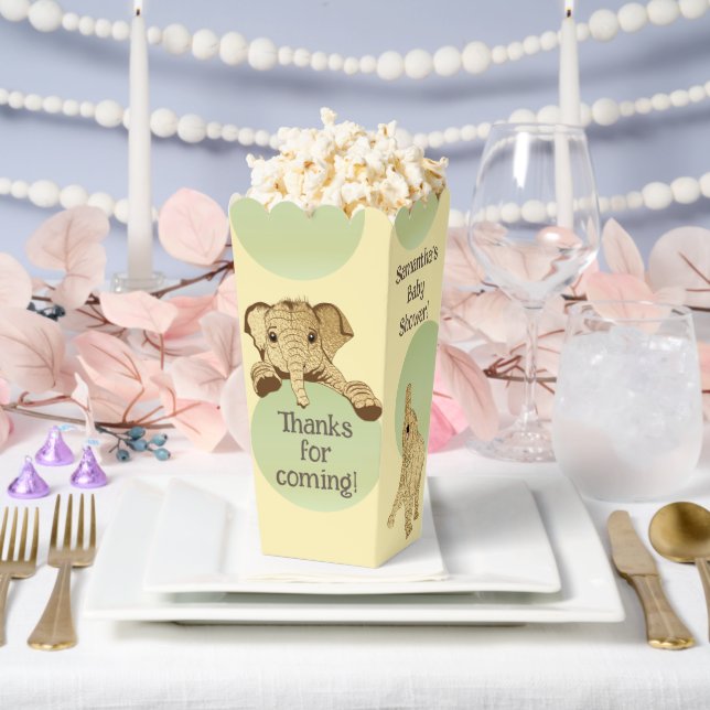 Elephant Baby Shower Favor Boxes (Wedding)