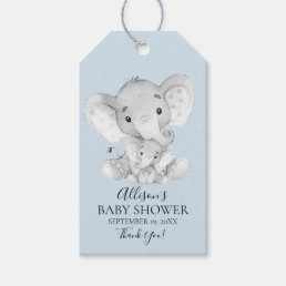 Elephant Baby Shower Favor Gift Tag